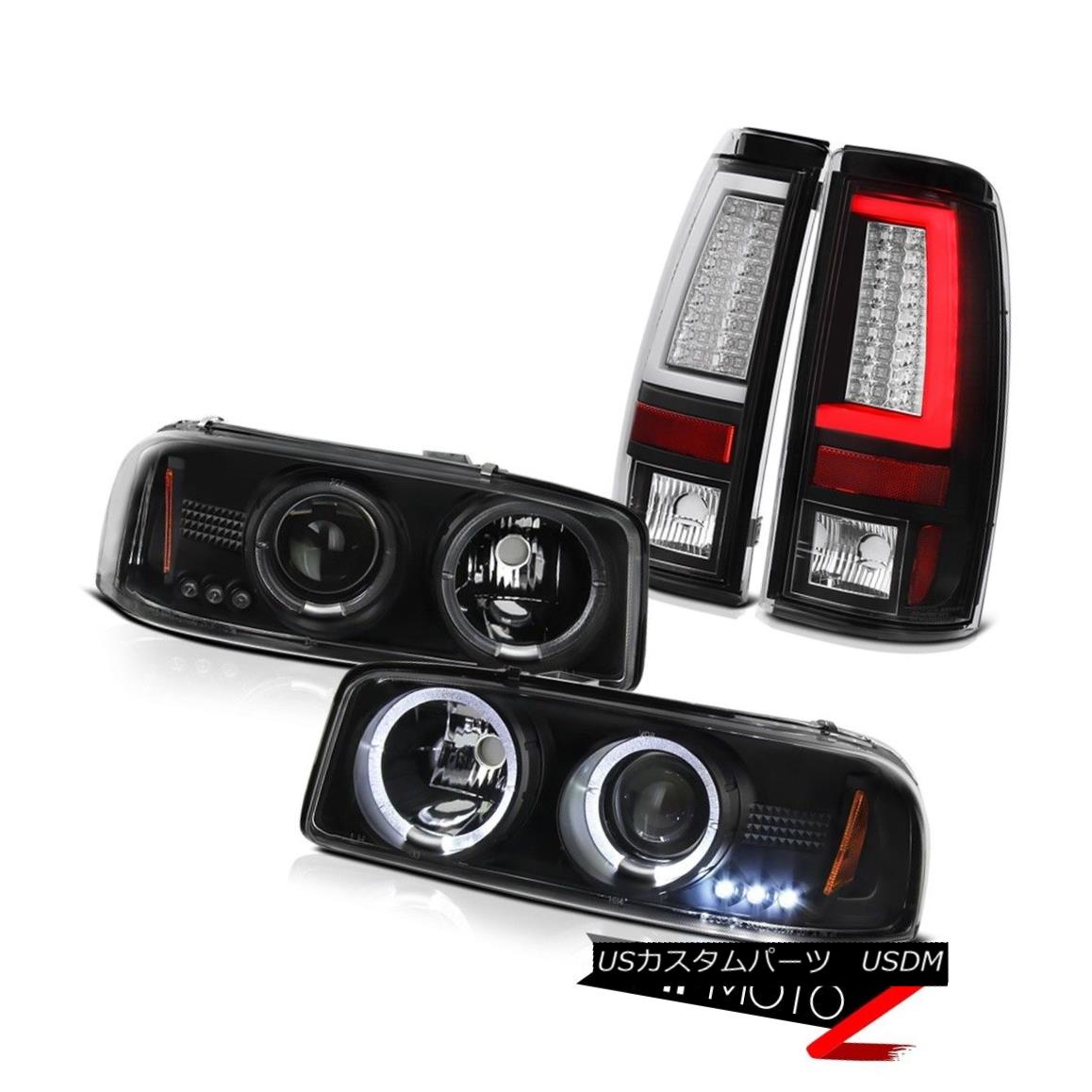 ヘッドライト 99-06 Sierra WT Infinity Black Tail Lights Headlights OLED Prism \