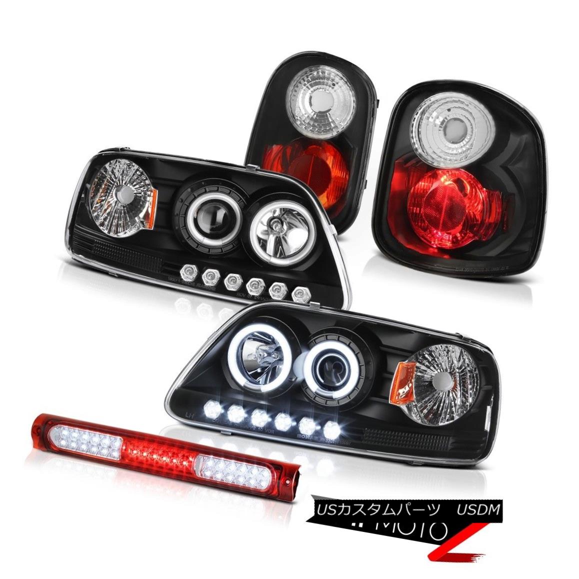 ヘッドライト 2X CCFL Projector Headlights Tail Lights 3rd LED Red 97-00 F150 Flareside XLT 2X CCFLプロジェクターヘッドライトテールライト3rd LED Red 97-00 F150 Flareside XLT 【並行輸入品】