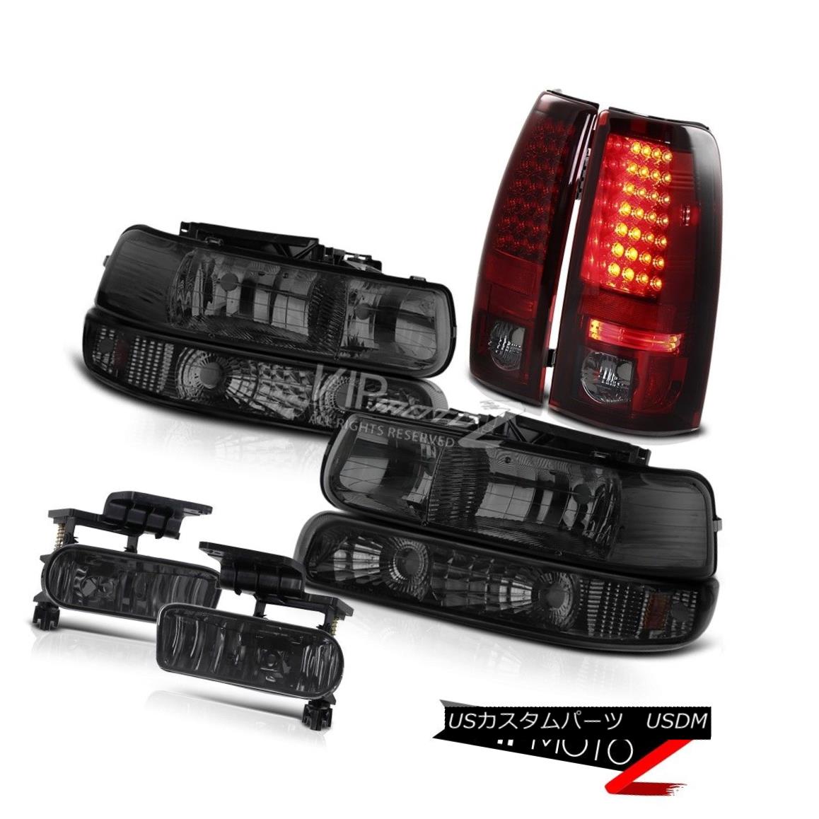 ヘッドライト 99-2002 GMT800 Silverado Smoke Headlight Parking Lamp Wine Red LED Tail Foglight 99-2002 GMT800 Silverado煙ヘッドライトパーキングランプワインレッドLEDテールフォグライト 【並行輸入品】
