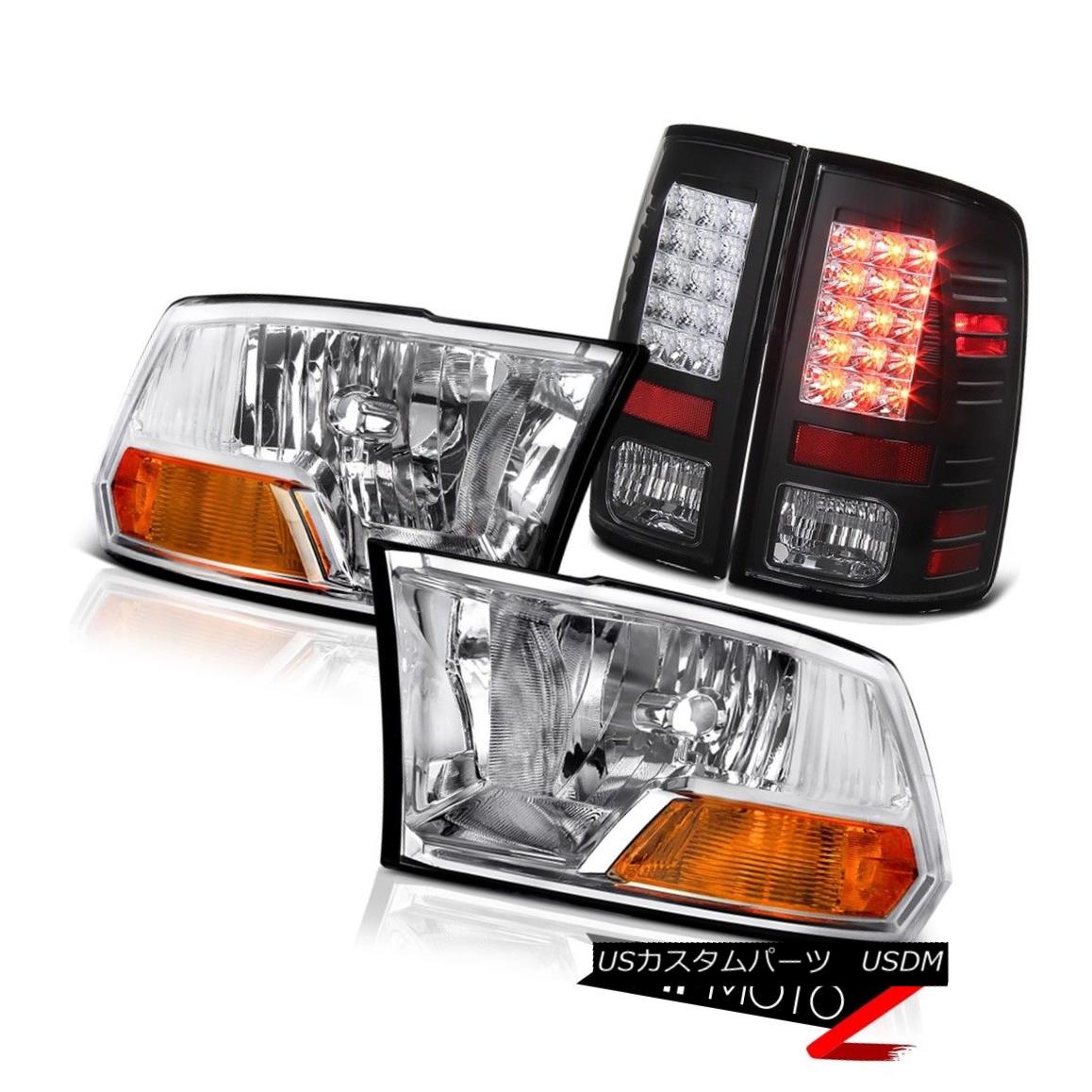 新品 正規品 Led Black Headlights Chrome Style Factory ヘッドライト Rear 12 11 Ram ファクトリースタイルクロームヘッドライトブラックledリアテールライト09 18 12 11 Ram 09 18 Taillight Usdm 0025 816 Rcworldeg Com