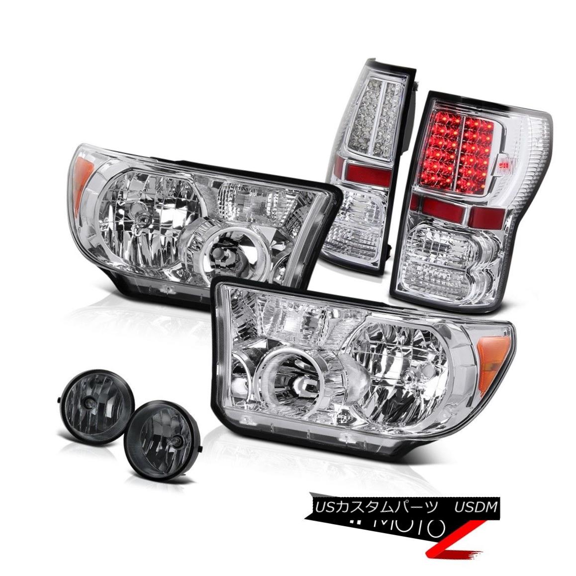 ヘッドライト Crystal Clear L+R Headlamp+Led Tail Light+Fog Lamp Toyota Tundra 07-13 クリスタルクリアL + Rヘッドライト+ Ledテールライト+フォグランターToyota Tundra 07-13 【並行輸入品】