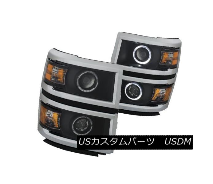 ヘッドライト Anzo 111345 Pair of Black Projector Headlights w/ Chrome Trim for Silverado Anzo 111345ペアのブラックプロジェクターヘッドライト(シルバード用クロームトリム付) 【並行輸入品】|カスタムパーツ WORLD倉庫