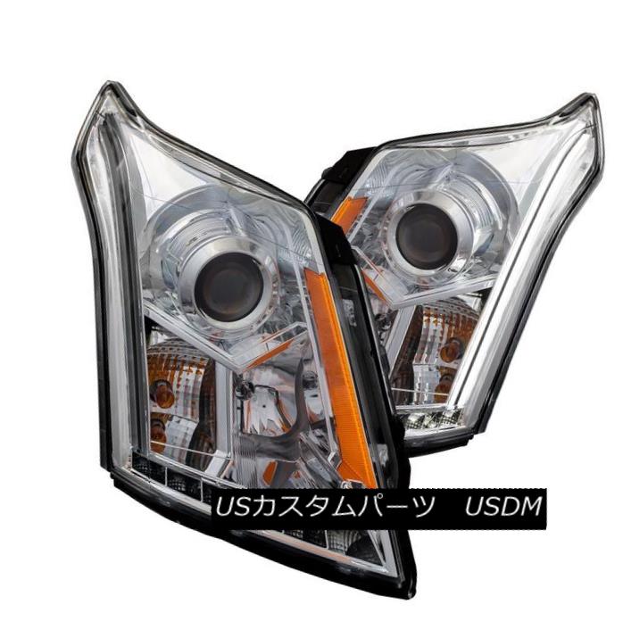 ヘッドライト Anzo 111307 Set of 2 Chrome Plank Style Projector Headlights for Cadillac SRX Anzo 111307 Cadillac SRX用クローム・プランク・スタイル・プロジェクター・ヘッドライトのセット 【並行輸入品】