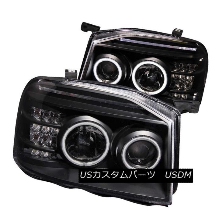 ヘッドライト ANZO 111172 Set of 2 Black CCFL Halo Projector Headlights for 01-04 Frontier ANZO 111172 01-04フロンティア用ブラックCCFLハロープロジェクターヘッドライト2個セット 【並行輸入品】