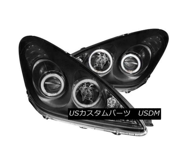 ヘッドライト ANZO 121232 Set of 2 Black CCFL Halo Projector Headlights for Lexus ES 300/330 ANZO 121232 Lexus ES 300/330用の黒色CCFLハロープロジェクターヘッドライト2個セット 【並行輸入品】
