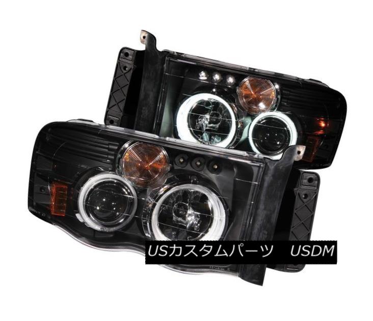 ヘッドライト ANZO 111198 Set of 2 Black G2 Style Halo Projector Headlights for Ram 1500/2500 ANZO 111198ラム1500/2500用ブラックG2スタイルハロープロジェクターヘッドライト2個セット 【並行輸入品】