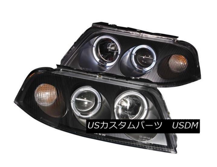 ヘッドライト ANZO 121357 Set of 2 Black Halo Projector Headlights for 01-05 Volkswagen Passat ANZO 121357 01-05フォルクスワーゲン・パサート用ブラックハロー・プロジェクター・ヘッドライト2個セット 【並行輸入品】