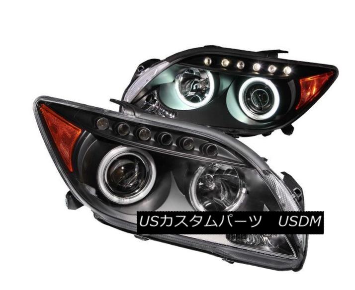 ヘッドライト ANZO 121119 Set of 2 Black CCFL Halo Projector Headlights for 05-10 Scion TC ANZO 121119 05-10 Scion TC用の黒色CCFLハロープロジェクターヘッドライト2個セット 【並行輸入品】