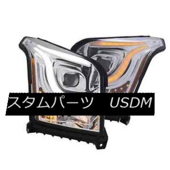 ヘッドライト Anzo 111368 Pair of Chrome Projector Plank Style Switchback Headlights for Yukon Anzo 111368 Yukon用クロムプロジェクタープレートスタイルのスイッチバックヘッドライト 【並行輸入品】