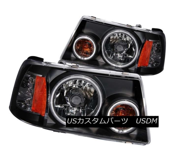ヘッドライト ANZO 111152 Set of 2 Black CCFL Halo Projector Headlights for 01-11 Ford Ranger ANZO 111152 01-11 Ford Ranger用の黒色CCFLハロープロジェクターヘッドライト2個セット 【並行輸入品】