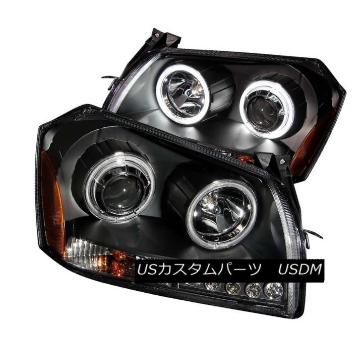ヘッドライト ANZO 121220 Set of 2 Black Halo Projector Headlights for 05-07 Dodge Magnum ANZO 121220 05-07ドッジマグナム用ブラックハロープロジェクターヘッドライト2個セット 【並行輸入品】