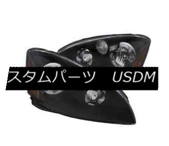 ヘッドライト Anzo 121109 Pair of Black Crystal Headlights for 02-04 Nissan Altima Anzo 121109ブラッククリスタルヘッドライトのペア02-04日産アルティマ 【並行輸入品】