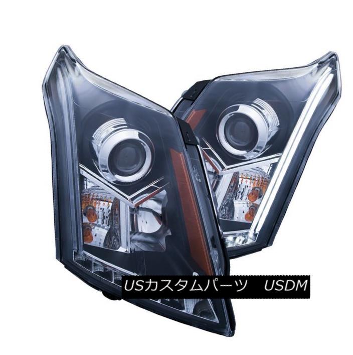 ヘッドライト Anzo 111308 Set of 2 Black Plank Style Projector Headlights for Cadillac SRX Anzo 111308 Cadillac SRX用ブラックプランクスタイルプロジェクタヘッドライト2セット 【並行輸入品】 97,405円