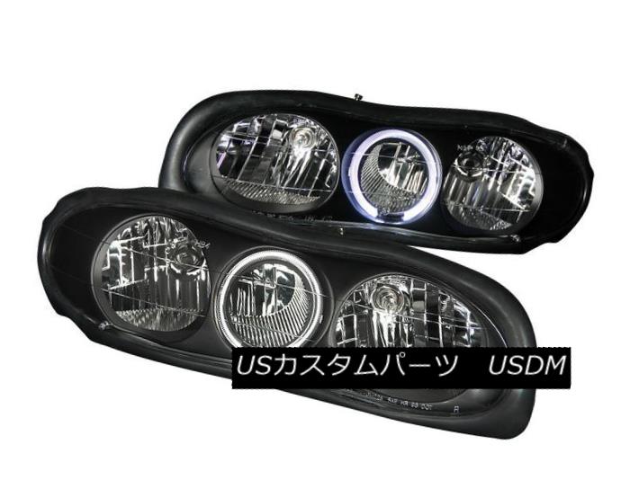 ヘッドライト ANZO 121024 Set of 2 Black Halo Projector Headlights for 98-02 Chevrolet Camaro ANZO 121024 98-02シボレーカマロ用ブラックハロープロジェクターヘッドライトセット 【並行輸入品】