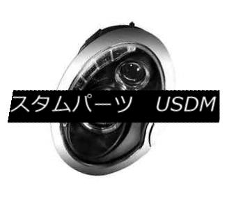 ヘッドライト IPCW CWS-208B2 Pair of Black Housing Projector Headlights w/Rings for Cooper IPCW CWS-208B2クーパー用リング付きブラックハウジングプロジェクターヘッドライト 【並行輸入品】