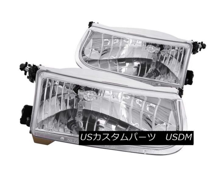 ヘッドライト ANZO 111038 Set of 2 Chrome Crystal Headlights for Explorer/Mountaineer ANZO 111038エクスプローラ/マウント 用の2つのクロムクリスタルヘッドライトのセットaineer 【並行輸入品】