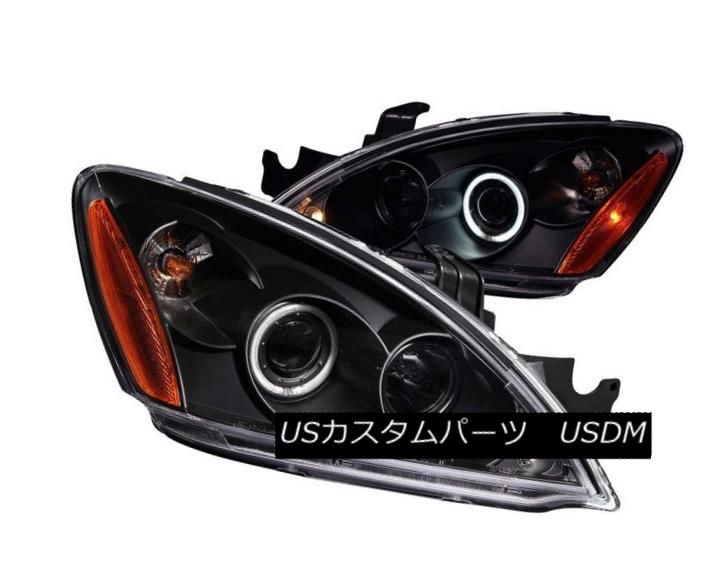 ヘッドライト ANZO 121102 Set of 2 Black CCFL Halo Projector Headlights for 04-07 Lancer ANZO 121102 04-07ランサー用黒色CCFLハロープロジェクターヘッドライト2個セット 【並行輸入品】