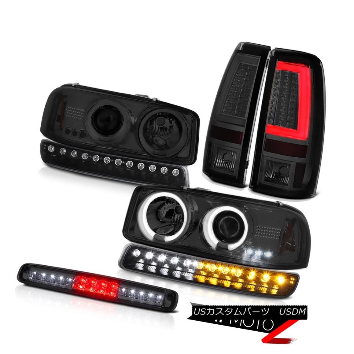 ヘッドライト 99-06 Sierra WT Smoked Taillights 3RD Brake Lamp Signal CCFL Headlamps Halo Rim 99-06シエラWTスモークテイルライト3RDブレーキランプ信号CCFLヘッドランプハローリム 【並行輸入品】