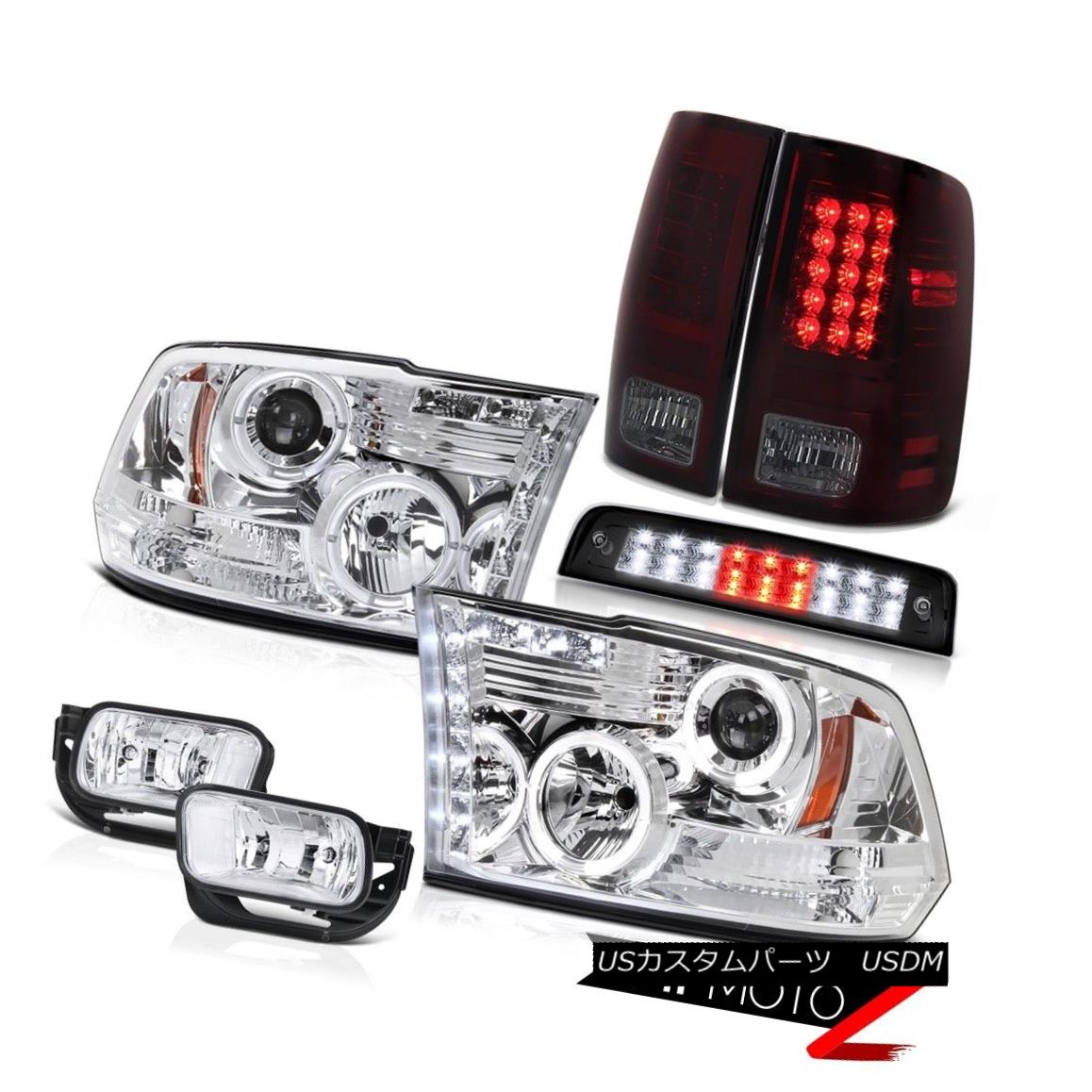 ヘッドライト 2009-2013 Ram 1500 SLT High Stop Lamp Fog Lights Tail Headlights LED Dual Halo 2009-2013 Ram 1500 SLTハイストップランプフォグライトテールヘッドライトLEDデュアルヘイロー 【並行輸入品】｜カスタムパーツ WORLD倉庫