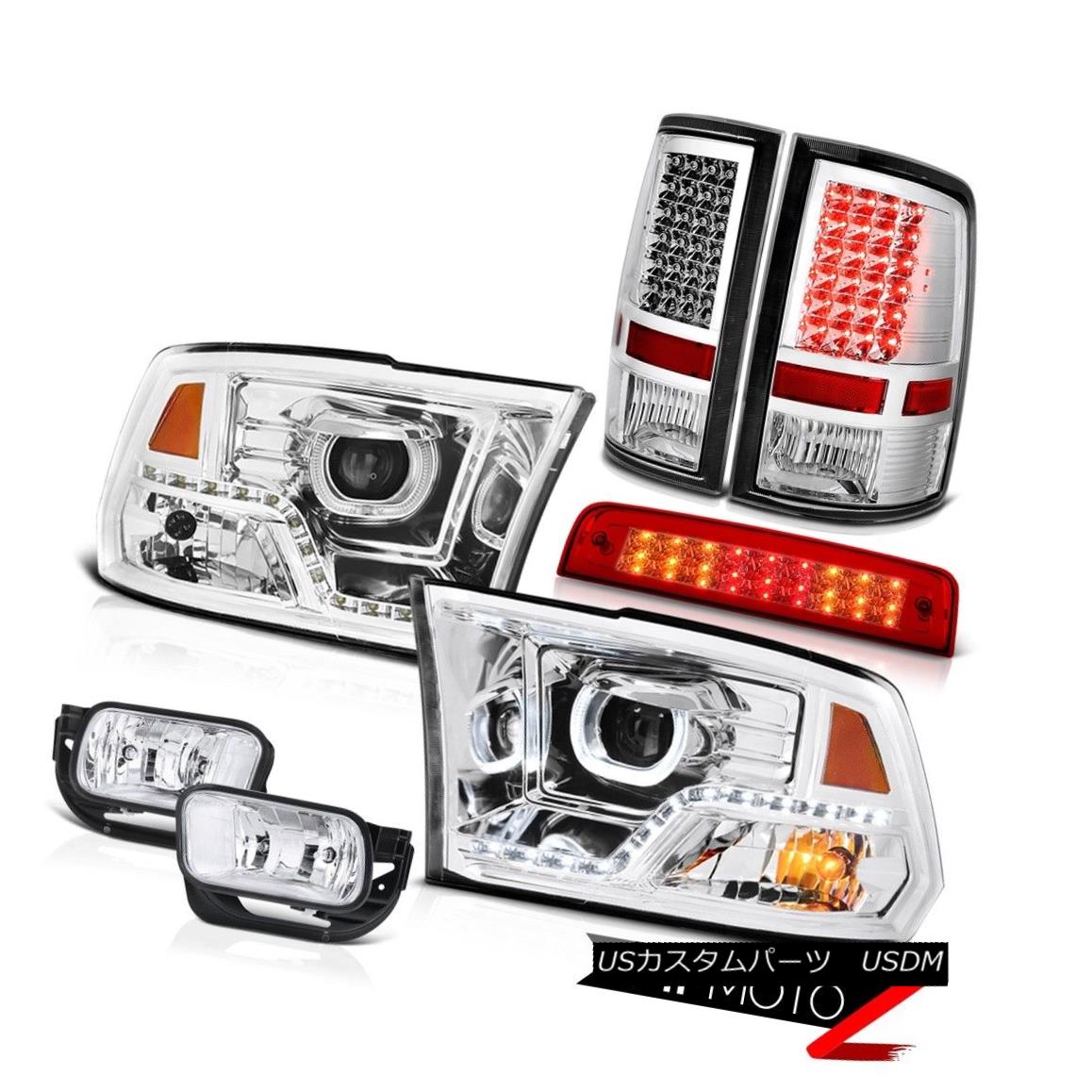 ヘッドライト 09-18 Dodge RAM 2500 3500 Headlamp Red Clear Brake Light Driving Lamp Tail SET 09-18ダッジRAM 2500 3500ヘッドランプレッドクリアブレーキライトランプテールSET 【並行輸入品】