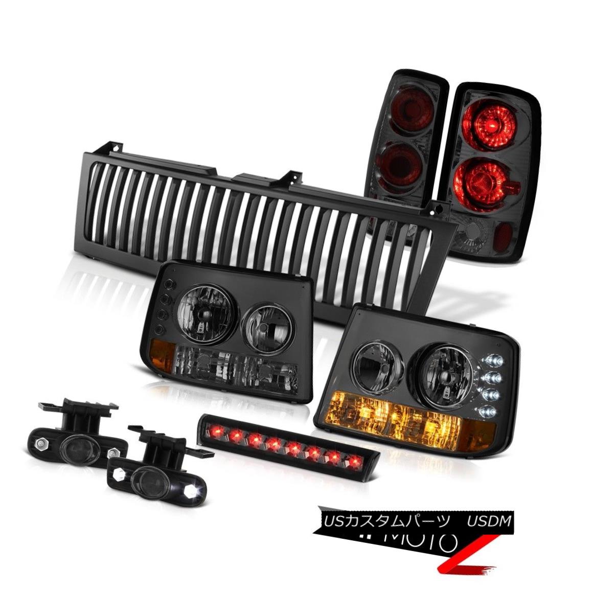 ヘッドライト Smoke Headlights Rear Tail Lights Tint Fog Third Brake LED Black 00-06 Tahoe Z71 スモークヘッドライトリアテールライトティントフォグ第3ブレーキLEDブラック00-06タホZ71 【並行輸入品】｜カスタムパーツ WORLD倉庫 85,971円
