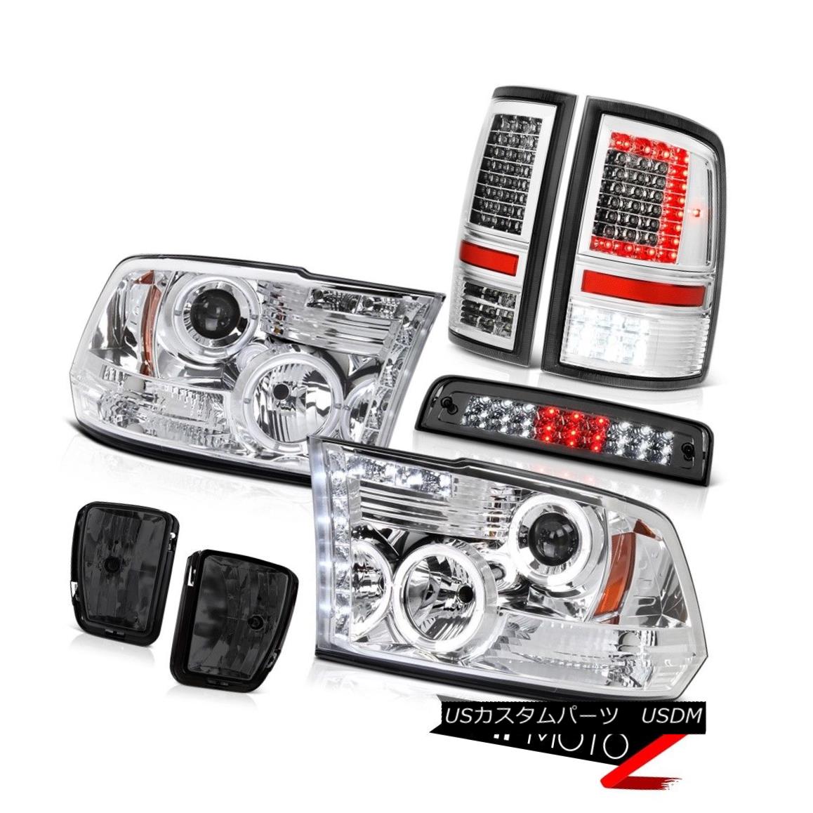 ヘッドライト 2013-2018 RAM 1500 Chrome Led Tail Light Fog 3rd Brake Lights Head Lamp Assembly 2013-2018 RAM 1500 Chrome Ledテールライトフォグ3rdブレーキライトヘッドランプアセンブリ 【並行輸入品】