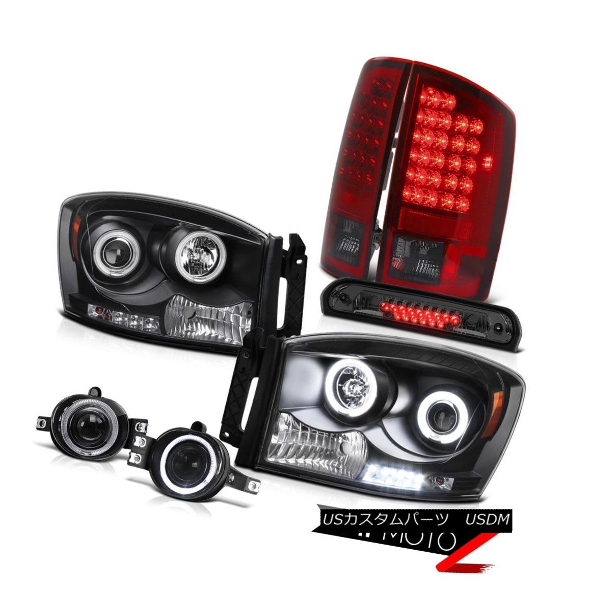 ヘッドライト 2007-2008 Dodge Ram 2500 C.C.F.L Headlights Red Smoke LED Tail Lights Fog Third 2007-2008 Dodge Ram 2500 C.C.F.Lヘッドライト赤煙LEDテールライトフォグサード 【並行輸入品】