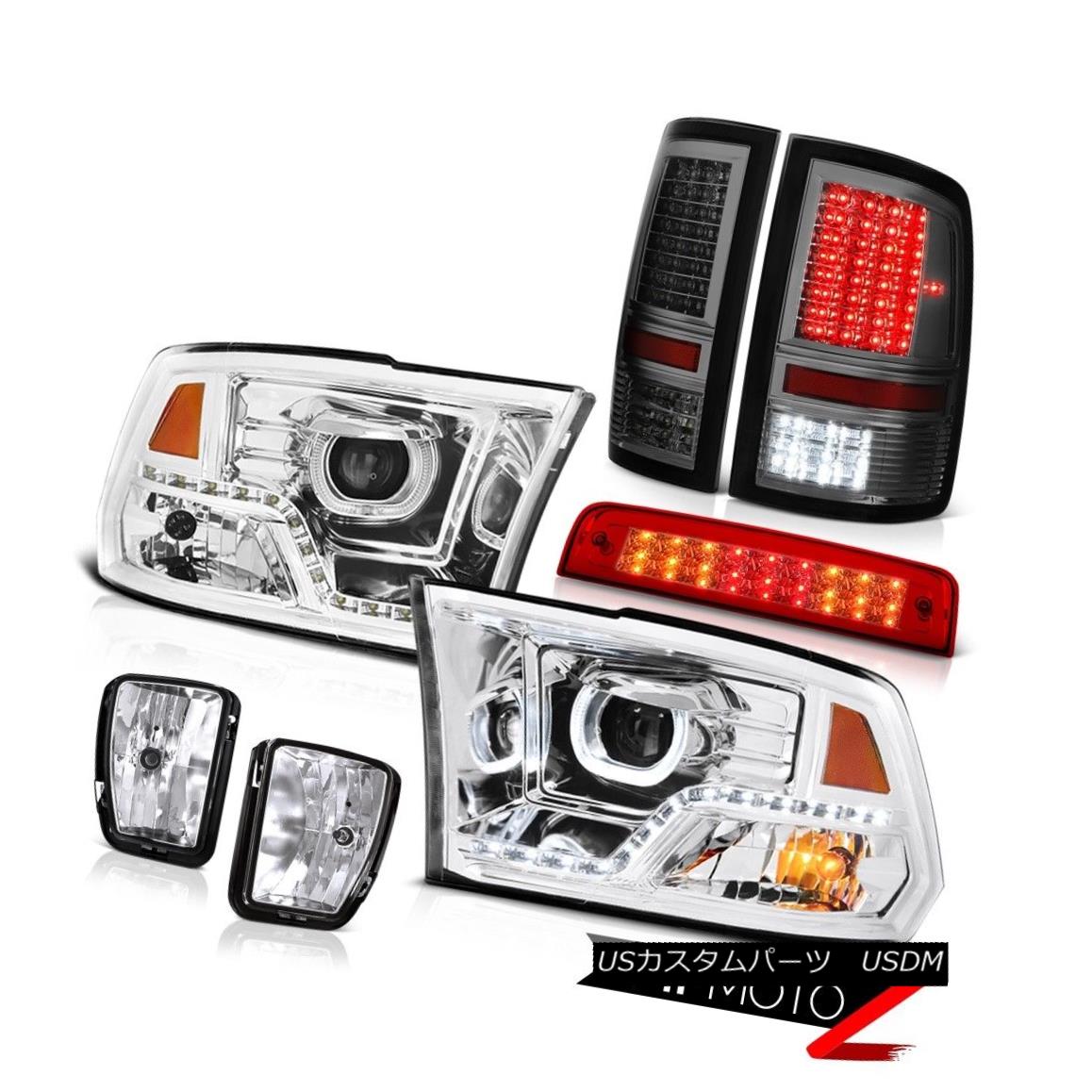 ヘッドライト 2013-2018 RAM 1500 Euro Clear DRL Head Lamps Brake Lights Led Tail Light Fog SET 2013-2018 RAM 1500ユーロクリアDRLヘッドランプブレーキライトLedテールライトフォグSET 【並行輸入品】|カスタムパーツ WORLD倉庫