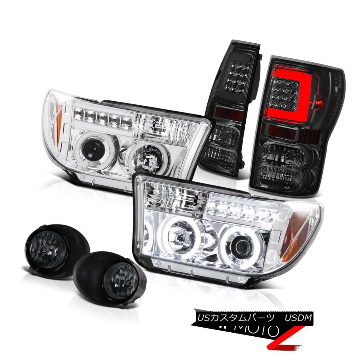 ヘッドライト 07 08-11 12 13 Toyota Tundra Led Tube Tail Spot Euro Chrome Custom Head Lights 07 08-11 12 13トヨタTundraはチューブテールスポットを導いたユーロクロームカスタムヘッドライト 【並行輸入品】|カスタムパーツ WORLD倉庫