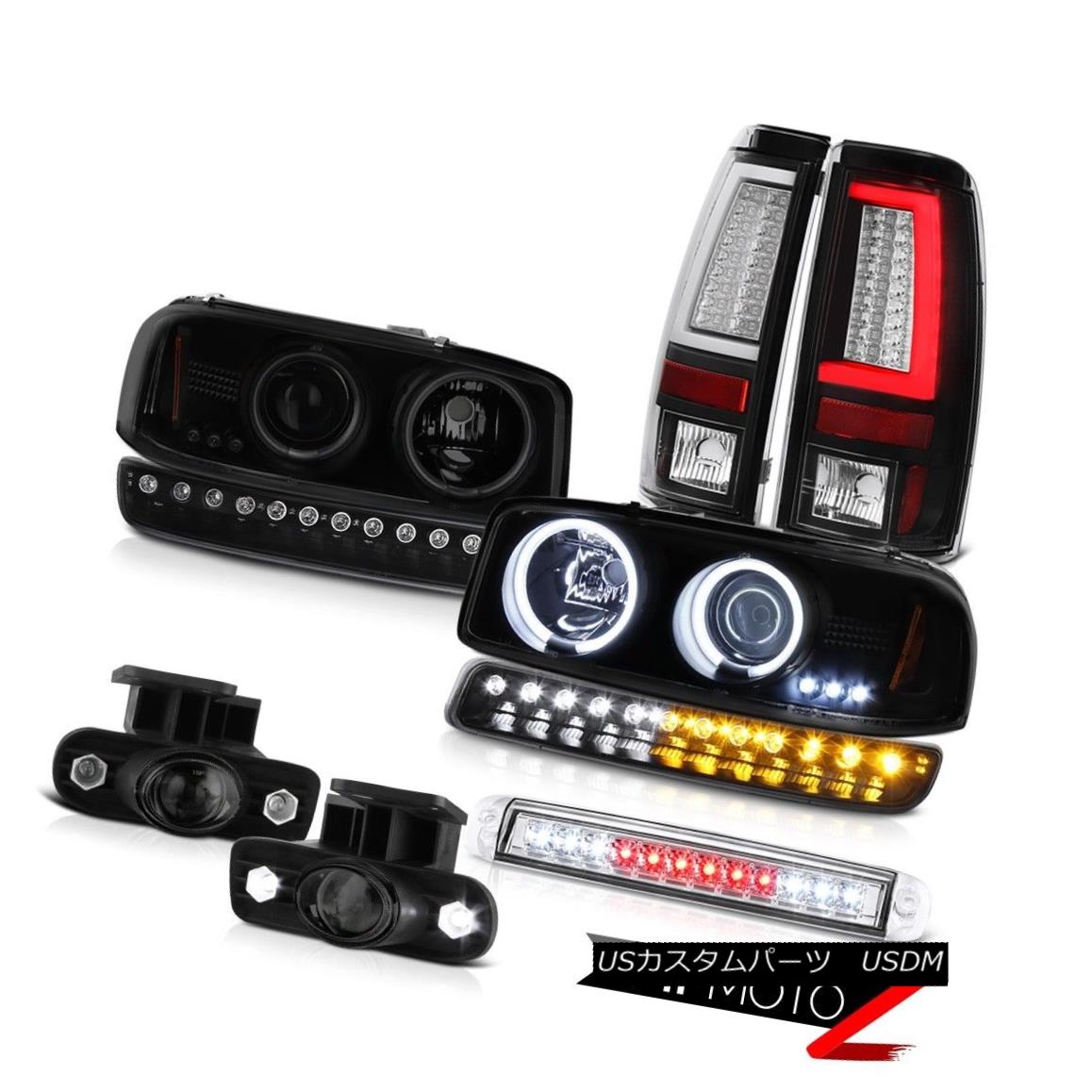 ヘッドライト 99-02 Sierra SL Tail Lamps Roof Cargo Light Parking Fog Headlamps Tron Tube LED 99-02 Sierra SLテールランプ屋根カーゴライト駐車霧ヘッドランプTron Tube LED 【並行輸入品】