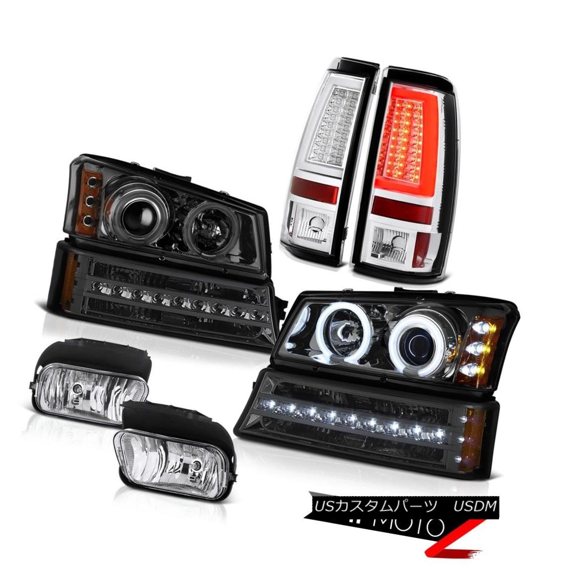 ヘッドライト 03-06 Chevy Silverado Rear Brake Lamps Fog Lights Signal Lamp Headlamps CCFL Rim 03-06 Chevy Silveradoリアブレーキランプフォグライト信号ランプヘッドランプCCFLリム 【並行輸入品】