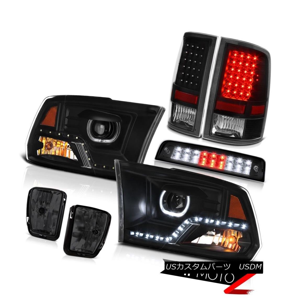ヘッドライト 13 14 15 16-18 RAM 1500 Inky Black Brake Light Headlight Fog Tail lamp Assembly 13 14 15 16-18 RAM 1500インキブラックブレーキライトヘッドライトフォグテールランプアセンブリ 【並行輸入品】|カスタムパーツ WORLD倉庫