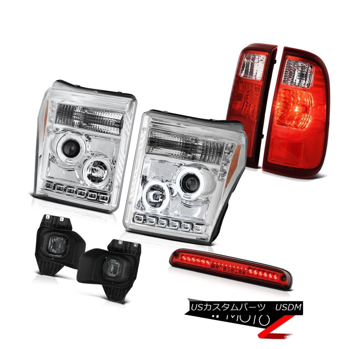ヘッドライト 11-16 Ford F250 Rosso Red Roof Brake Lamp Smokey Fog Lamps Tail Headlamps LED 11-16フォードF250ロッソレッドルーフブレーキランプスモーキーフォグランプテールヘッドランプLED 【並行輸入品】｜カスタムパーツ WORLD倉庫