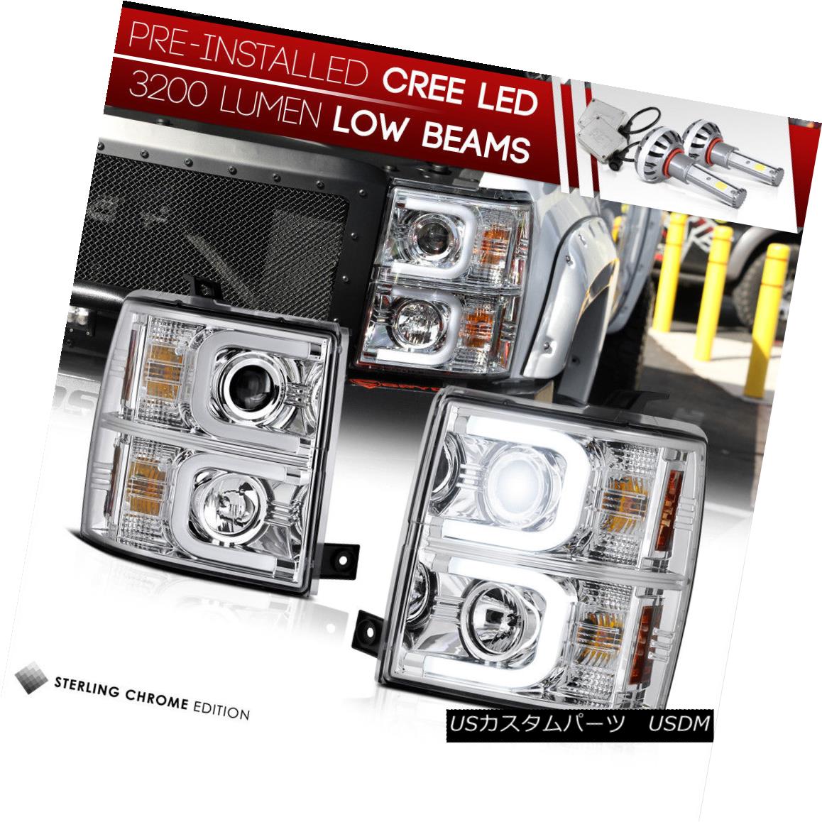 ヘッドライト [LED LOW BEAM] 2014-2015 Chevy Silverado Halo DRL Projector Headlights Headlamps [LED LOW BEAM] 2014-2015 Chevy Silverado Halo DRLプロジェクターヘッドライトヘッドランプ 【並行輸入品】｜カスタムパーツ WORLD倉庫