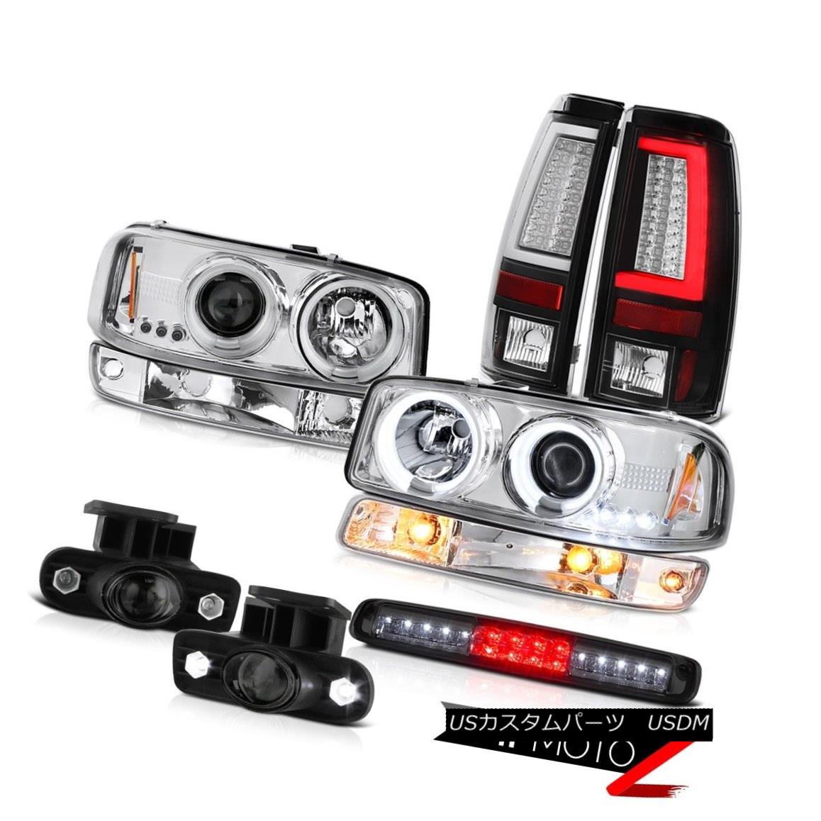 ヘッドライト 99 00 01 02 Sierra 4.3L Tail Lamps 3RD Brake Lamp Bumper Foglamps CCFL Headlamps 99 00 01 02シエラ4.3Lテールランプ3RDブレーキランプバンパーフォグランプCCFLヘッドランプ 【並行輸入品】