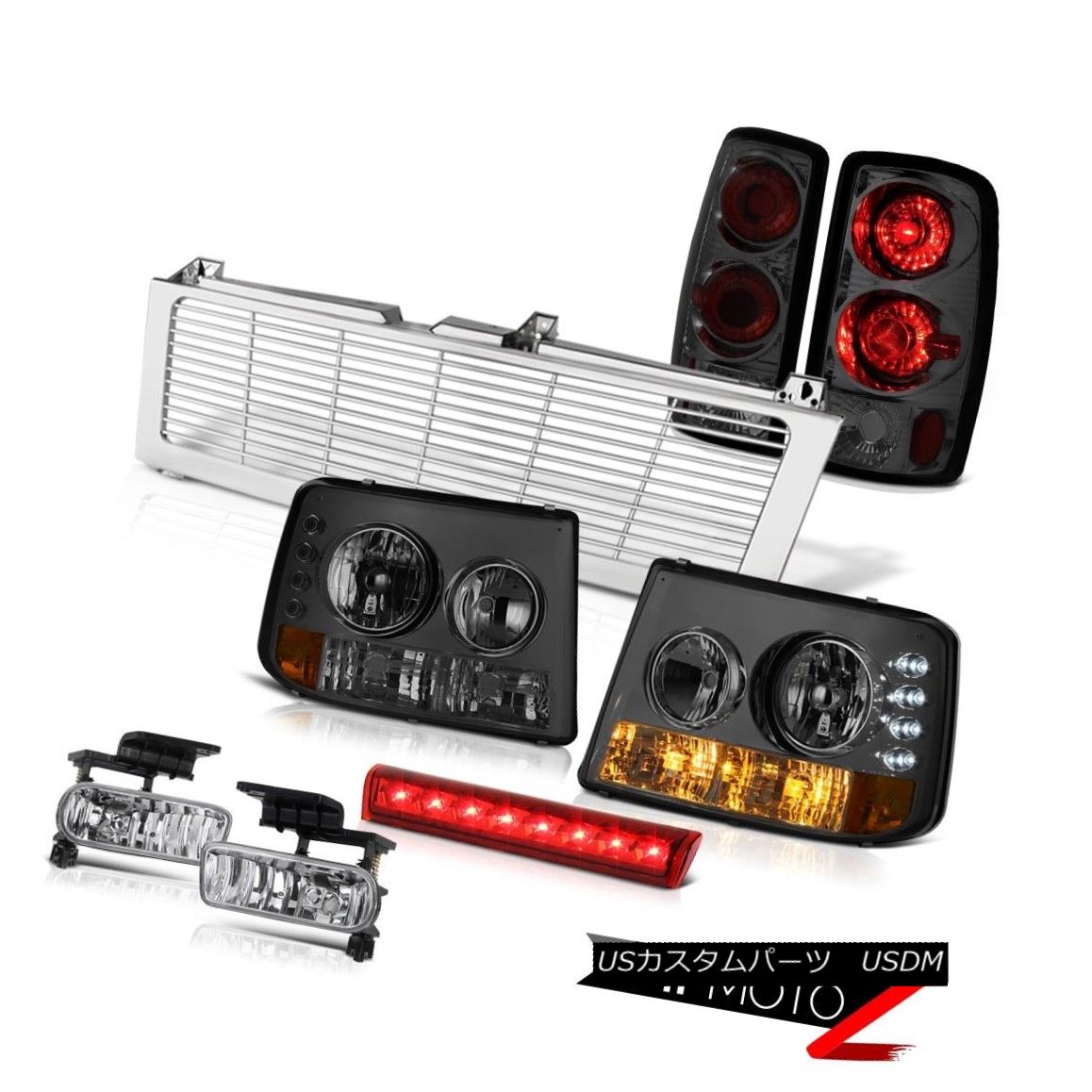 ヘッドライト Smoke Headlamps Rear Lights Euro Fog Brake Cargo LED Chrome 00-06 Suburban 5.7L スモークヘッドランプリアライトユーロフォグブレーキカーゴLED Chrome 00-06郊外5.7L 【並行輸入品】|カスタムパーツ WORLD倉庫