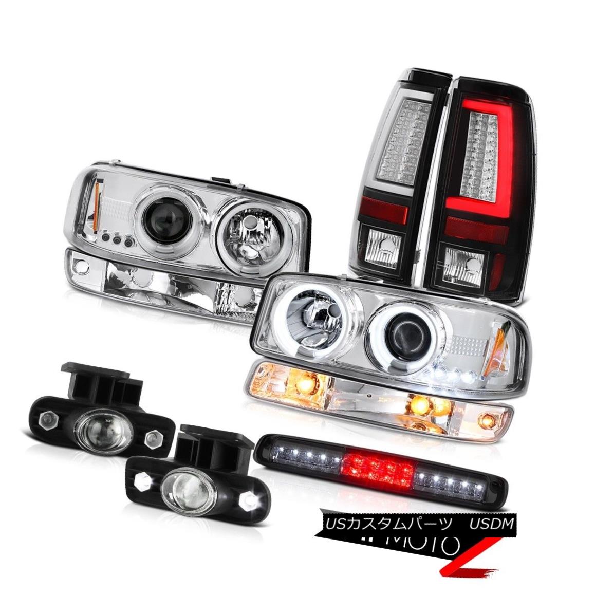 ヘッドライト 99-02 Sierra SLt Taillights 3RD Brake Lamp Signal Fog Lamps CCFL Headlamps LED 99-02 Sierra SLtテールランズ3RDブレーキランプ信号フォグランプCCFLヘッドランプLED 【並行輸入品】