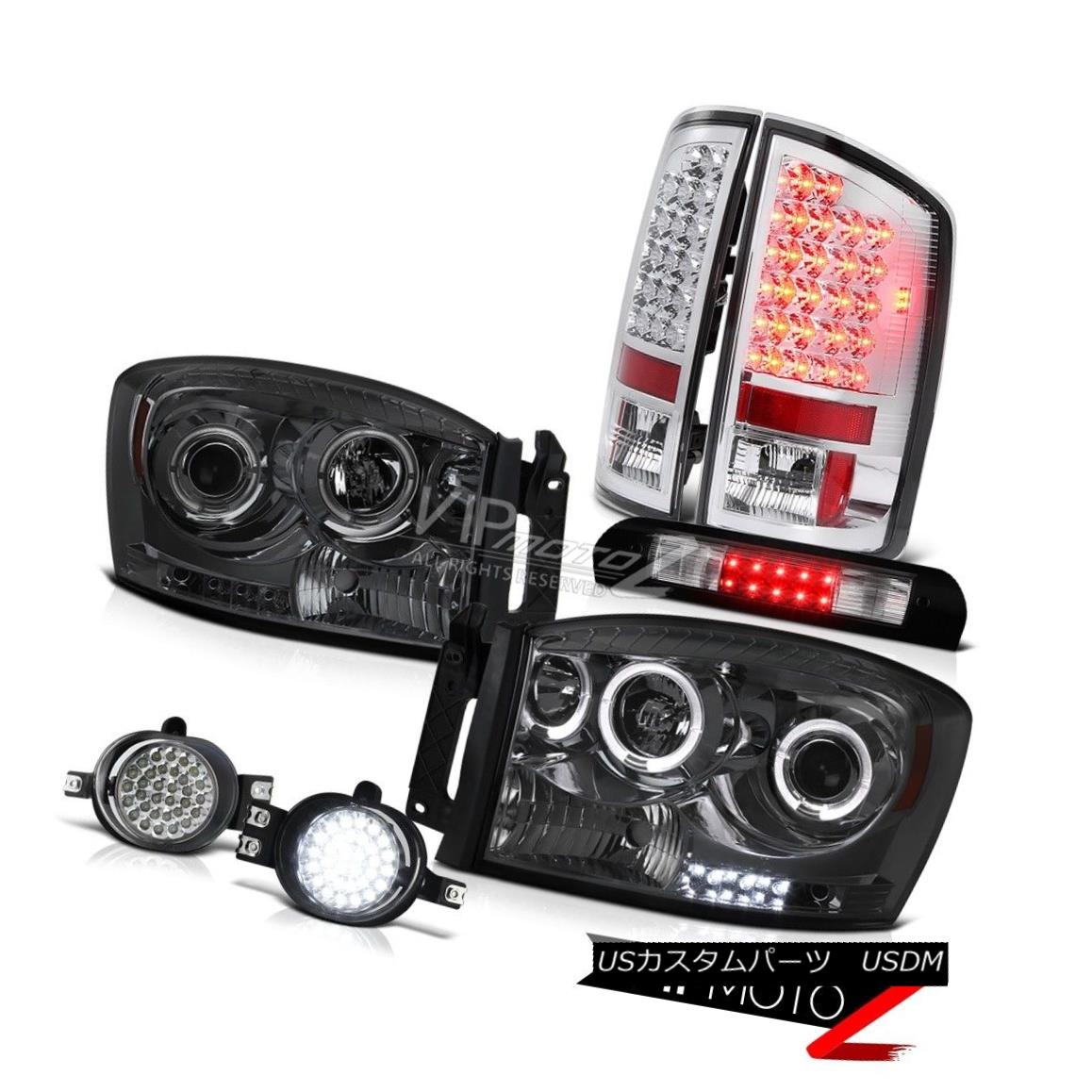 ヘッドライト 2007 2008 Dodge Ram 2500 Halo LED Headlights Chrome Taillamps Foglamps 3rd Cargo 2007 2008 Dodge Ram 2500 Halo LEDヘッドライトChrome Taillamps Foglamps 3rd Cargo 【並行輸入品】