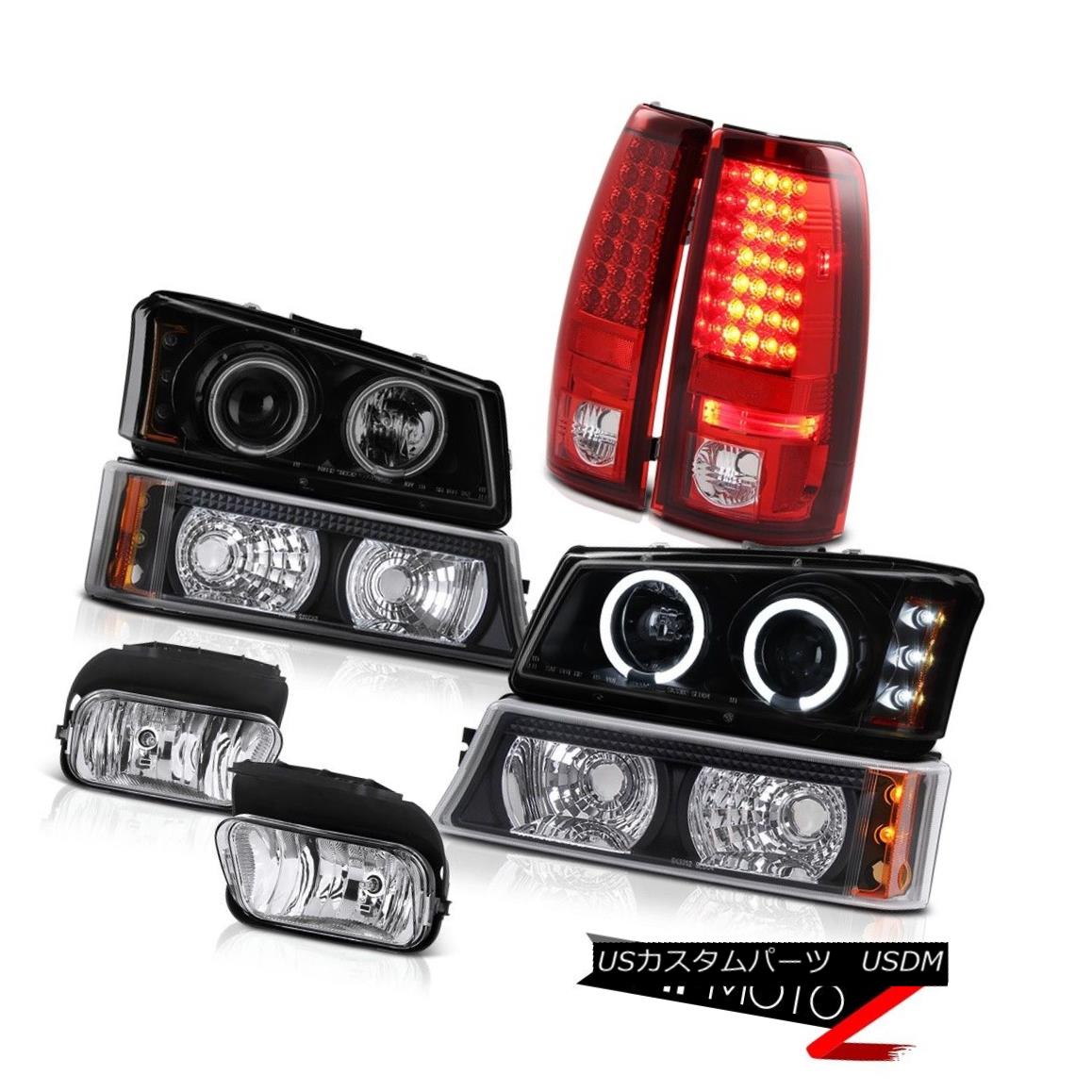 ヘッドライト CCFL Angel Eye Headlight DRL Turn Signal LED Tail Lights Foglamp 03-06 Silverado CCFLエンジェルアイヘッドライトDRLターンシグナルLEDテールライトフォグランプ03-06シルバラード 【並行輸入品】