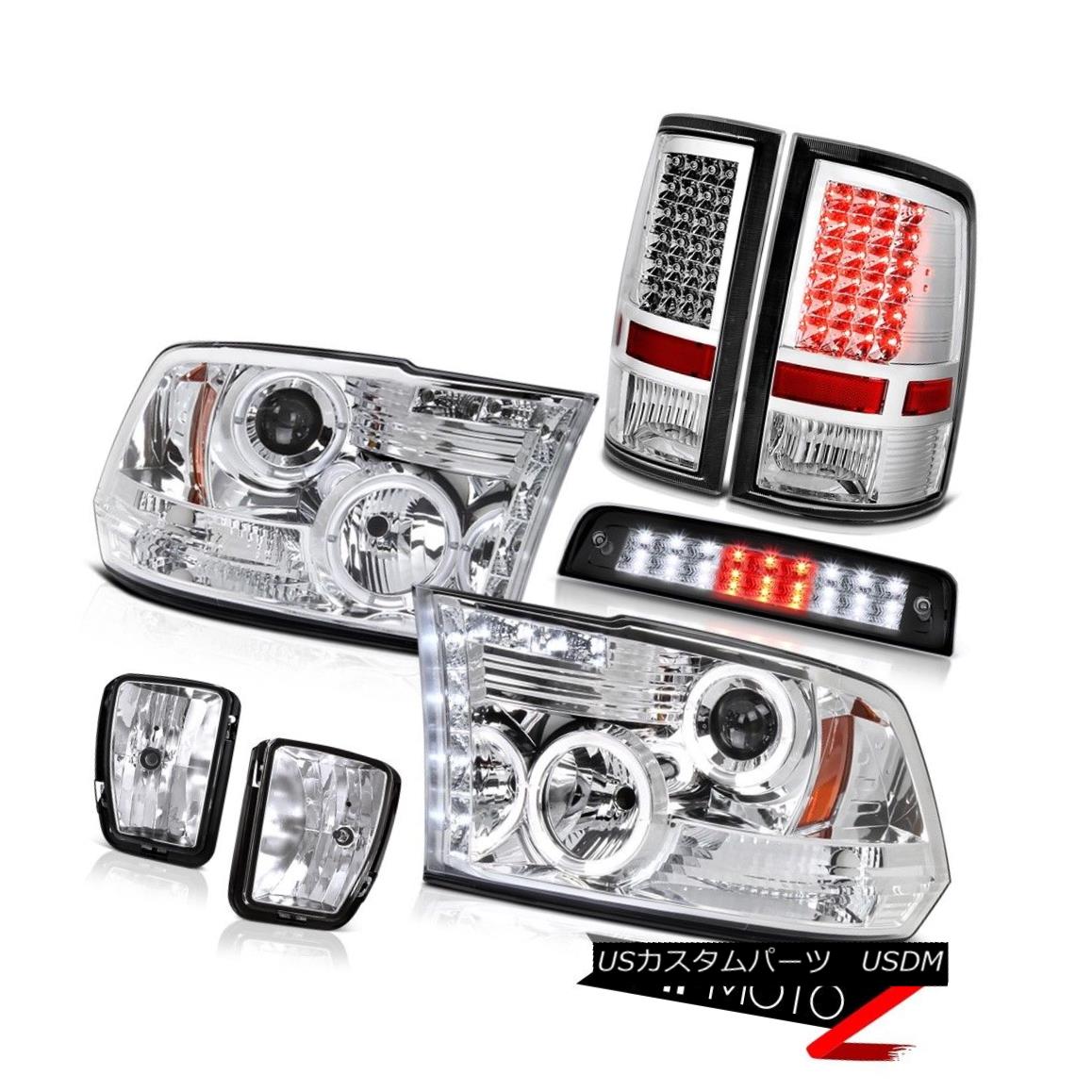 ヘッドライト 13-18 Ram 1500 SLT Roof Cab Light Foglights Taillamps Headlamps LED CrySTal Lens 13-18ラム1500 SLTルーフキャブライトフォグライトテールランプヘッドランプLED CrySTalレンズ 【並行輸入品】|カスタムパーツ WORLD倉庫