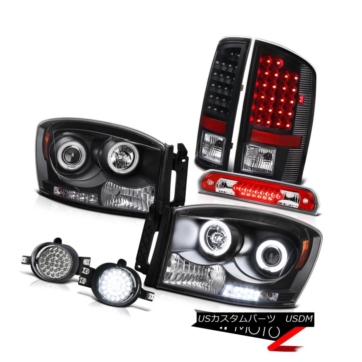 ヘッドライト 07 08 Ram SLT [BRIGHTEST] CCFL Angel Eye Headlights Black LED Taillights Fog 3rd 07 08 Ram SLT [BRIGHTEST] CCFLエンジェルアイヘッドライトブラックLEDテールライトフォグ3rd 【並行輸入品】
