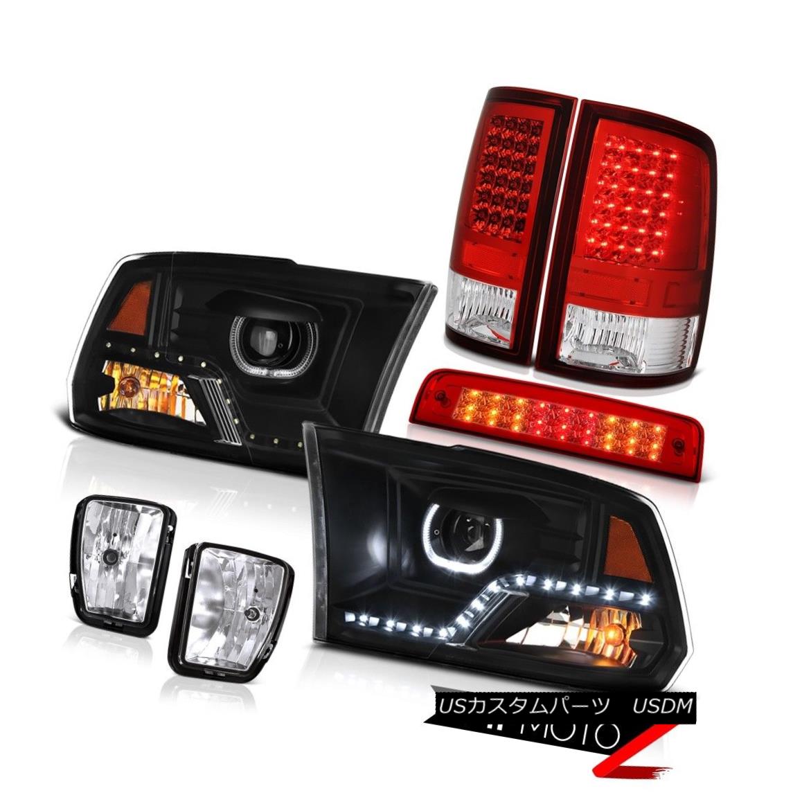 ヘッドライト 13-18 RAM 1500 Headlight Bloody Red Brake Light Tail Fog Light Assembly SET PAIR 13-18 RAM 1500ヘッドライトブラッディレッドブレーキライトテールフォグライトアセンブリSET PAIR 【並行輸入品】