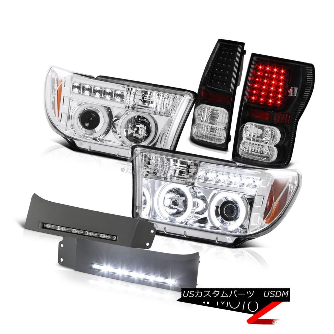 ヘッドライト CCFL Angel Eye Headlight Black LED Tail Lights Fog 2007-2013 Tundra SR5 LIMITED CCFLエンジェルアイヘッドライトブラックLEDテールライトフォグ2007-2013 Tundra SR5 LIMITED 【並行輸入品】