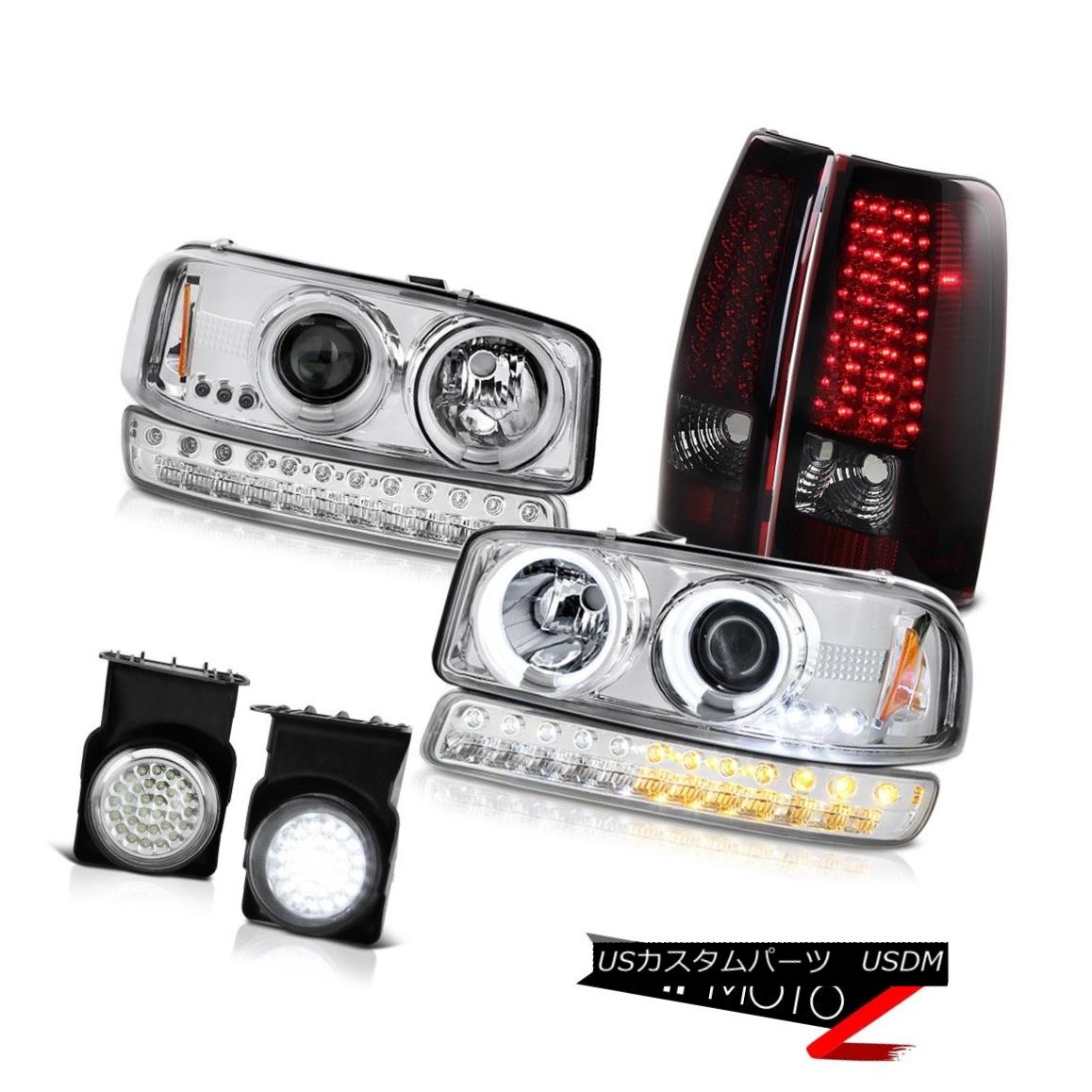ヘッドライト 03-06 Sierra SL Fog Lamps Smoked Red SMD Tail Lights Signal Light CCFL Headlamps 03-06 Sierra SLフォグランプスモークレッドSMDテールライトシグナルライトCCFLヘッドランプ 【並行輸入品】｜カスタムパーツ WORLD倉庫