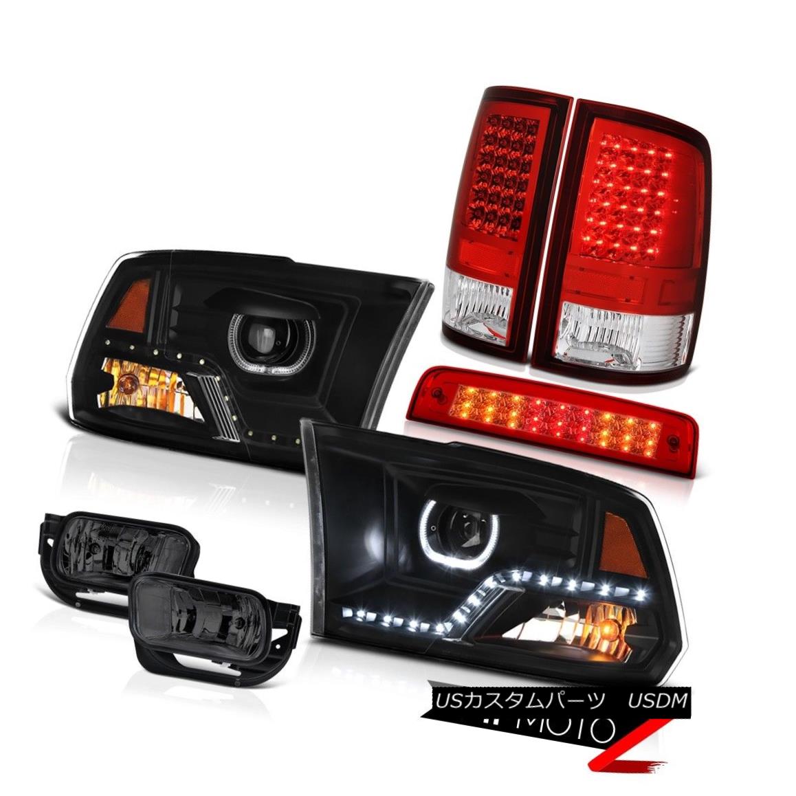 ヘッドライト 09-14 15-18 Dodge RAM 2500 3500 Black Headlights Brake Light Driving Lamps Tail 09-14 15-18ダッジRAM 2500 3500ブラックヘッドライトブレーキライトランプテール 【並行輸入品】