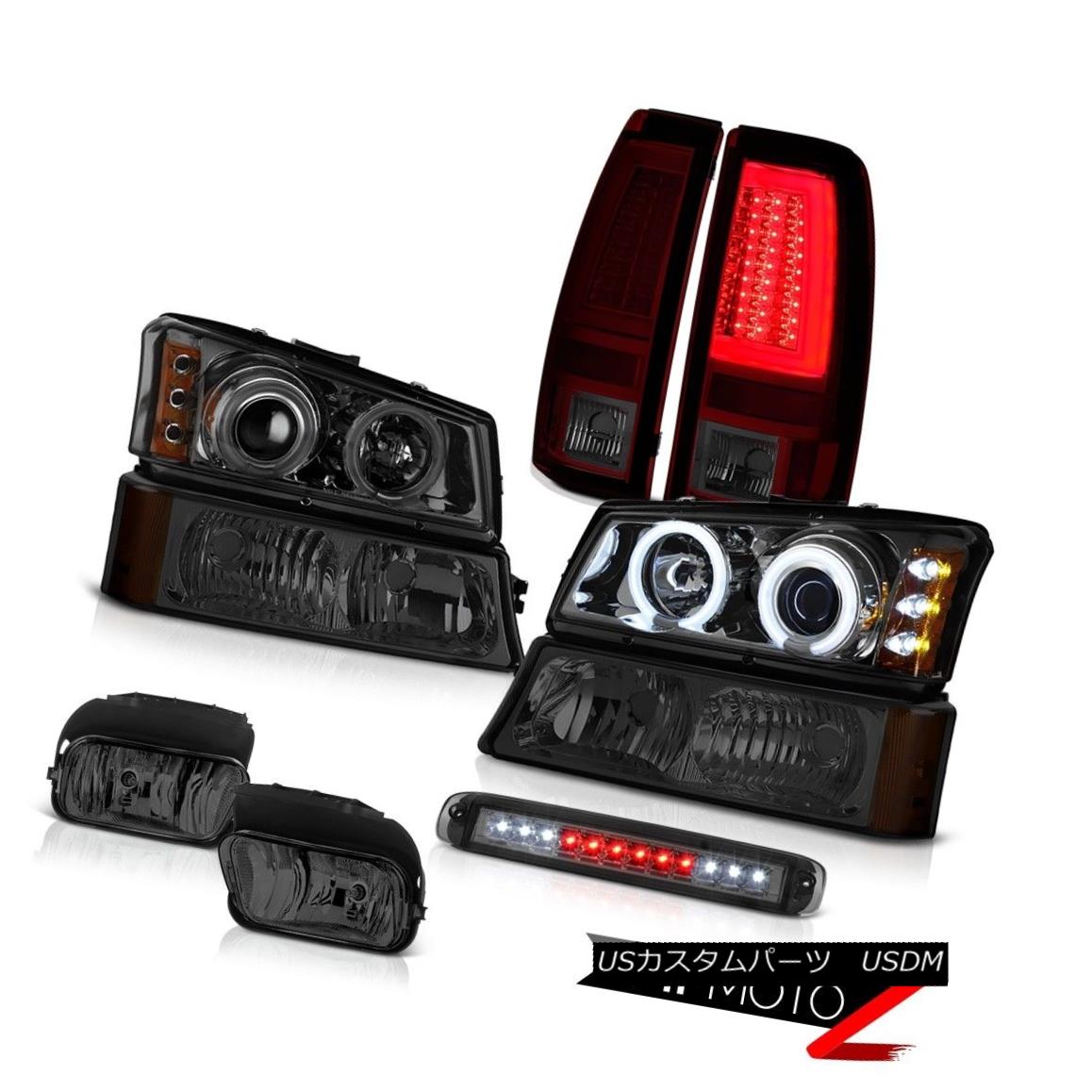 ヘッドライト 03-06 Silverado Tail Lamps High Stop Light Fog Bumper Headlamps LED CCFL Halo 03-06 SilveradoテールランプハイストップライトフォグバンパーヘッドランプLED CCFL Halo 【並行輸入品】