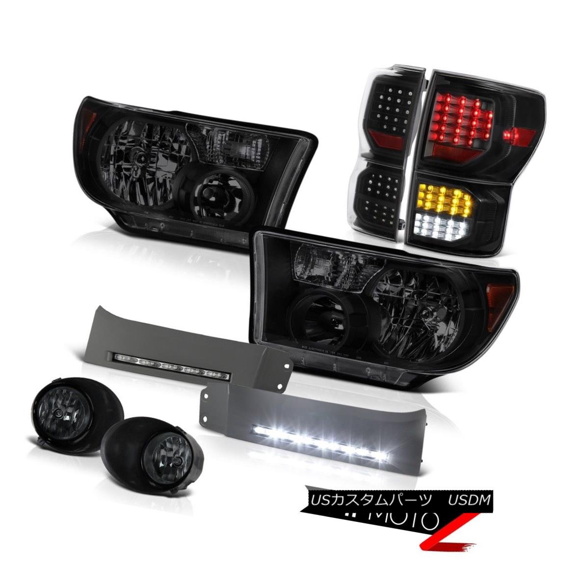 ヘッドライト 2007-2013 Toyota Tundra Limited Tail Lights Headlamps DRL Strip Smoked Fog SMD 2007-2013 Toyota Tundra LimitedテールライトヘッドランプDRLストリップスモークフォグSMD 【並行輸入品】｜カスタムパーツ WORLD倉庫