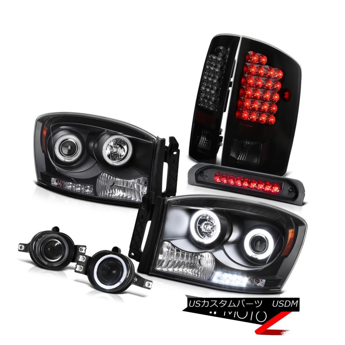 ヘッドライト Dodge Truck 2008 2007 [SINISTER BLACK] Rear Tail Light Cargo 3RD Halo Headlight Dodge Truck 2008 2007 [SINISTER BLACK]リアテールライトカーゴ3RDハローヘッドライト 【並行輸入品】