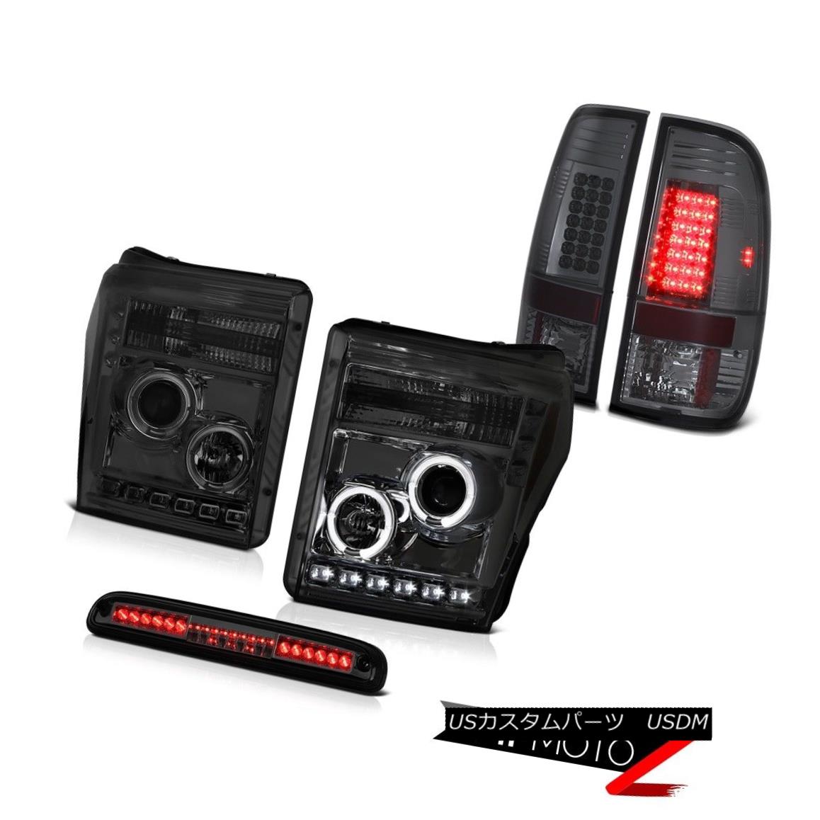ヘッドライト 2011-2016 F250 Lariat Third Brake Lamp Tail Lamps Headlamps LED SMD Dual Halo 2011-2016 F250 Lariat第3ブレーキランプテールランプヘッドランプLED SMDデュアルヘイロー 【並行輸入品】