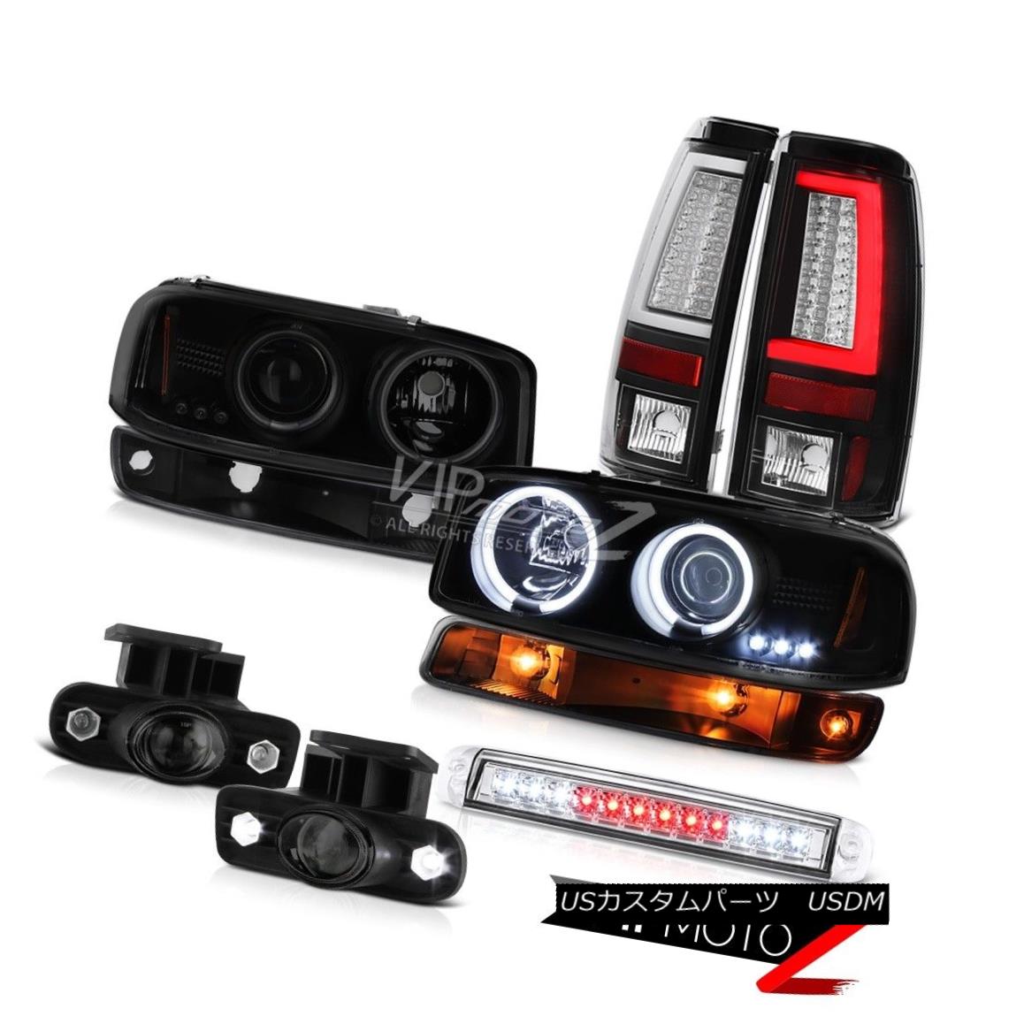 ヘッドライト 99 00 01 02 Sierra WT Tail Lamps 3RD Brake Lamp Bumper Fog Lights CCFL Headlamps 99 00 01 02シエラWTテールランプ3RDブレーキランプバンパーフォグライトCCFLヘッドランプ 【並行輸入品】